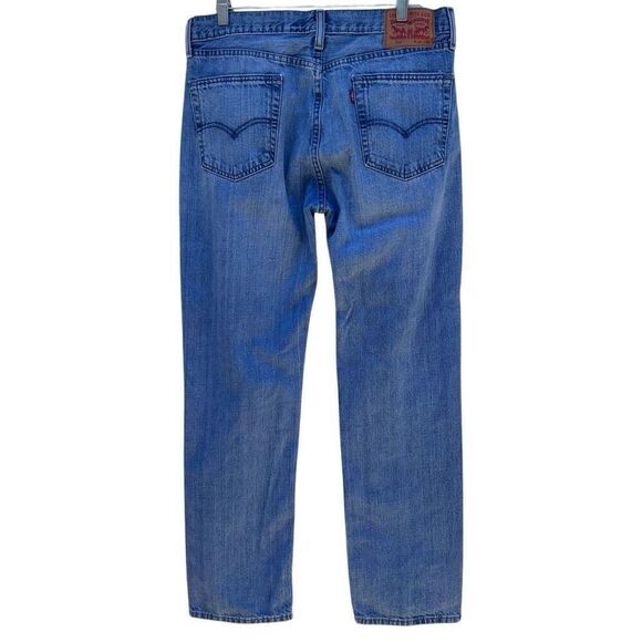 Levi's 514 Denim Jeans Men's Size 34x32 Blue Classic Straight Fit Zip Fly Flex - Picture 6 of 13